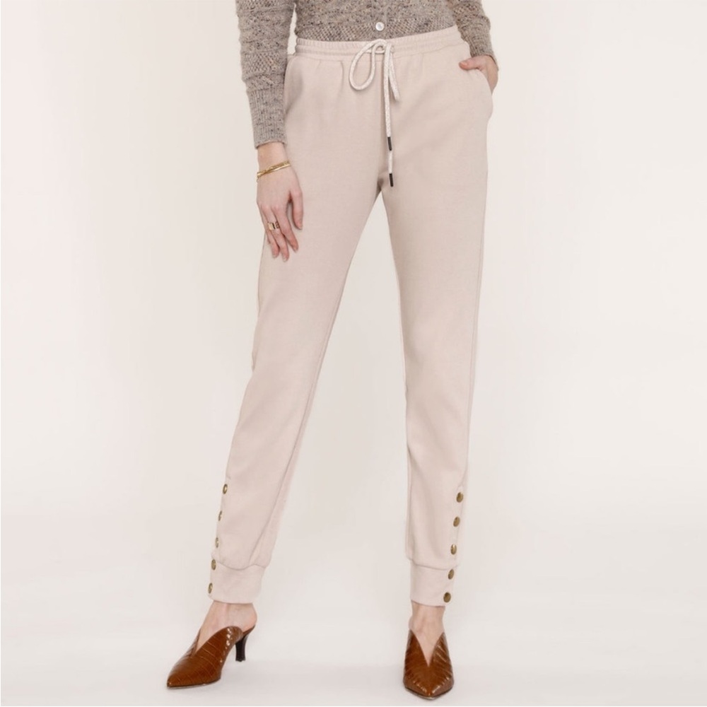 Heartloom NEW Narella Cotton Blend Snap Button Jogger Pants Blush Pink